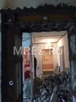 Устройство проема в несущей блочной стене дома серии И209А по проекту АО МНИИТЭП